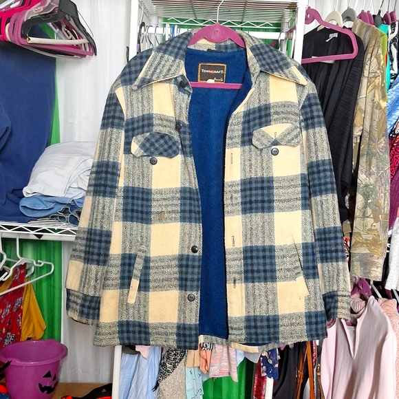Towncraft Jackets & Blazers - VINTAGE TOWNCRAFT FLANNEL COAT FROM PENNY'S SIZE MEDIUM